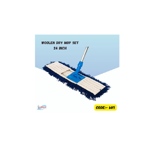 Ensemble de balais à sec en laine de qualité supérieure, manche robuste conçu pour balayer la poussière, les cheveux et les débris dans les maisons, les bureaux et les hôtels - Product Image 2