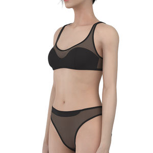 Conjunto de Lencería Sexy para Mujer a Precio Atractivo, Conjunto de Sujetador y Braguita Personalizado de 2 Piezas, Sin Varillas, Transpirable, de Alta Elasticidad, en Spandex/Nailon - Product Image 4