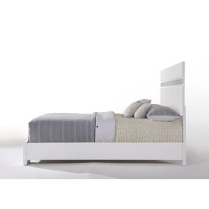 Letto Matrimoniale Naima II in Finitura Bianco Lucido, Elegante Prodotto per la Camera da Letto - Product Image 5
