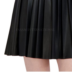 Jupes en cuir pour femmes de qualité supérieure, couleur et taille personnalisées, en stock, étiquette privée. - Product Image 6