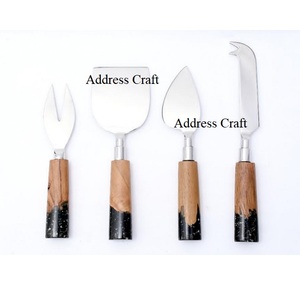High Quality <b>Cheese</b> <b>Set</b> With Wood Resin Handle Durable Spreader Heart <b>Knife</b> Spatulas For Home Hotel Tableware <b>Cheese</b> <b>Knife</b> <b>Set</b> - Product Image 2