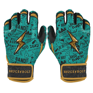 Gants de frappe de baseball en cuir Cabretta 100% de haute qualité, 0,9 mm, logo personnalisé, fermeture à pression, qualité professionnelle - Product Image 1