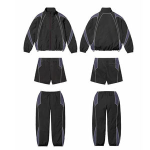 Chaqueta Cortavientos Ligera con Capucha, Informal, de Nailon, con Cordón Ajustable, Diseño de Tela de Malla con Costuras Personalizadas, Reflectante 3M, Sólida - Product Image 4