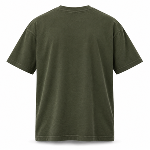 Camiseta Japonesa de Algodón Lavado de Alto Gramaje (265 GSM) para Hombre, Corte Relajado, Cuello Redondo, Manga Corta, Estilo Casual Urbano, Orgánica Premium - Product Image 2