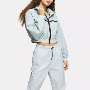 Chaqueta Corta de Nailon Personalizada para Ropa Deportiva, Cortavientos Ligera, Impermeable, para Correr y Deportes al Aire Libre - Product Image 4