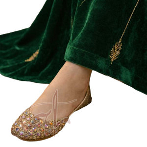 Nuevo Diseño, Khussa Multicolor para Mujer, Hecho a Mano, Tendencia de Moda, Estampado, Antideslizante, Color Personalizado, Directo de Fábrica - Product Image 5