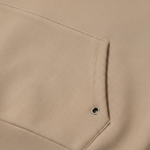 Conjunto Deportivo Unisex Beige con Sudadera con Capucha y Pantalones Deportivos, Color Sólido, Estilo Casual para Otoño, 100% Algodón, Corte Regular - Product Image 4