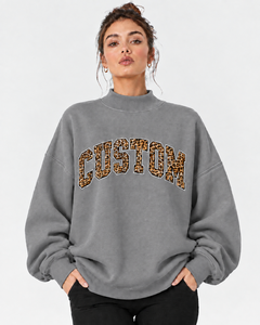 Pull à col montant pour femme, uni, avec logo sur le devant, en polaire polyester/coton, séchage rapide, respirant, haute qualité, chaud, pour l'automne et l'hiver, vêtement décontracté - Product Image 1