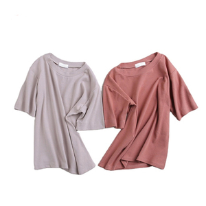 T-shirt unisexe respirant à col rond 100 % coton coupe ample, personnalisable, faible MOQ, nouvelle collection 2026, tendance actuelle en gros - Product Image 6