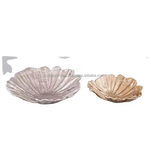 Cuenco de alta calidad, cuenco de aluminio plateado y dorado para servir aperitivos, cuencos decorativos para mesa de comedor elegantes, decoración del hogar - Product Image 2