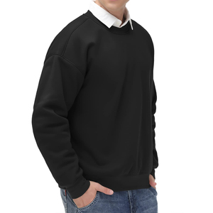 New Design Men Pullover <b>Sweatshirts</b> With Custom logo Premium Quality Long Sleeve Men's <b>Plain</b> <b>Sweatshirts</b> For Sale - Product Image 4