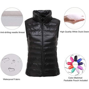 Fashion Winter <b>Black</b> Color Plus Size Plaid Stand Collar Quilted Down Gilet Bubble Puffer Waistcoat <b>men's</b> jackets - Product Image 2