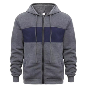 Nouveaux sweats à capuche zippés pour hommes, de marque, style streetwear, coupe oversize, écoresponsables, avec étiquette personnalisée, vente en gros - Product Image 1