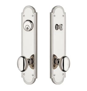 Poignée de porte double en acier inoxydable nickelé, personnalisable, pour meubles et maison, avec fonction passage et confidentialité - Vente chaude - Product Image 1