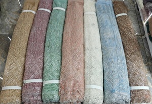 Nouvelles perles artisanales mis à jour, tissu en tulle importé pour robes de mariée, robes de soirée, couture de luxe et tenues de soirée - Product Image 1
