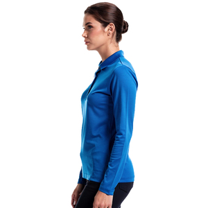 Polo uni pour femme 100% coton polyester à manches courtes, col rabattu, chemise de golf pour femme - Product Image 2