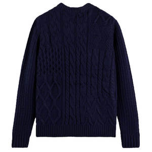 2026 High Quality 100% Cotton Breathable Quick Dry Anti-Wrinkle Winter Knitted Sweaters with Cotton Liner Custom Logo OEM - Product Image 5