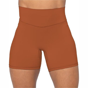 Shorts Deportivos Ligeros para Mujer, Transpirables, para Gimnasio, Entrenamiento, Running, Fitness, Tela Elástica, Cintura Elástica, Bolsillo Lateral, Activos - Product Image 4