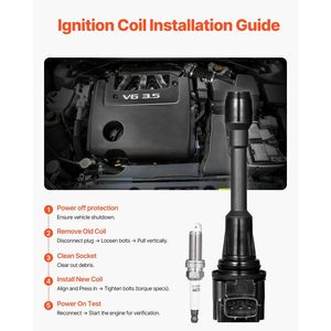 ชุดคอยล์จุดระเบิด4ชุดและหัวเทียนสำหรับ Altima ในทางกลับกัน (1.6L-2.5L)-รุ่น D0100X37SGJ - Product Image 6