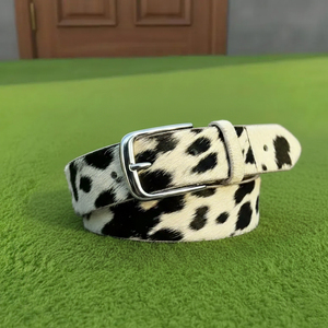 Ceinture en cuir de vachette véritable faite à la main de qualité supérieure, motif vache western, unisexe, pour le rodéo - Product Image 6