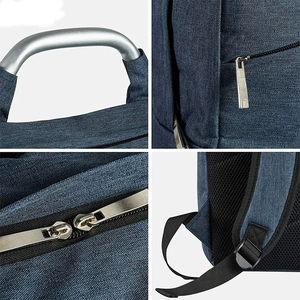 Mochila de Nailon Azul 2026 con Múltiples Bolsillos, Bolsa para Portátil, Uso Diario, Unisex, Bolsas de Hombro de Viaje, Fabricante y Proveedor de Pakistán - Product Image 3