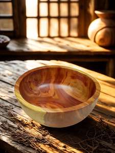 Juego de Tazones para Servir Desechables de Madera de Acacia Pulida Hechos a Mano de Alta Calidad, Ecológicos, Altamente Personalizables, para Ensaladas, Fiestas en Casa - Product Image 5