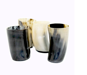 Fournisseur de verrerie en verre réutilisable, verres en corne de buffle pour mariages, artisanat, verres en corne de buffle, meilleur prix - Product Image 4