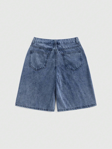 Shorts de Mezclilla de Verano de Alta Calidad al por Mayor, Pantalones Cortos de Mezclilla para Hombre, Shorts Ajustados para Hombre, Servicio OEM - Product Image 3