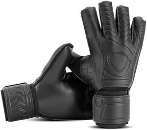 Gants de gardien de but en latex naturel - Imperméables, protection renforcée des doigts, support du poignet, fermeture à boucle, unisexe, sport - Product Image 1