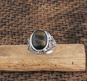 <b>Turquoise</b> Sterling Silver Handmade Classic Geometric Rectangle <b>Ring</b> for Women Wedding & Party Gift - Product Image 4