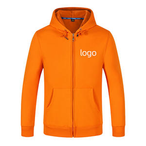 Sweat à capuche unisexe personnalisé de luxe, de haute qualité, en coton uni 350 g/m², épais, avec fermeture éclair, style streetwear hiver - Product Image 1