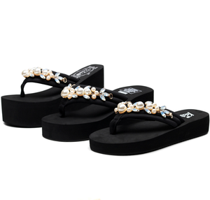 Infradito Antiscivolo da Spiaggia <span class=keywords><strong>con</strong></span> Tacco Alto, <span class=keywords><strong>Ciabatte</strong></span> <span class=keywords><strong>con</strong></span> Strass Scintillanti e Catena di Diamanti - Product Image 6