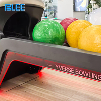 Pistes de bowling numériques avec mur LED géant, pare-chocs intelligents pour enfants, notation multi-écrans, divertissement sportif multijoueur