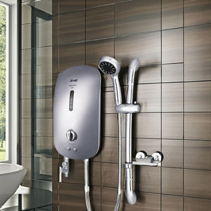 เครื่องทำน้ำอุ่นแบบติดผนังคุณภาพดีที่สุด รุ่น Alpha Smart 18 Series 220V แบบไร้ถัง ให้ความร้อนทันที เหมาะสำหรับใช้ในครัวเรือนสำหรับอาบน้ำ - Product Image 2