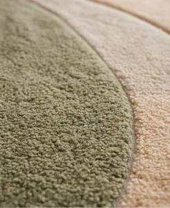 Tapis de luxe moderne abstrait en laine tuftée à la main, antidérapant, à poils moyens de 10-14 mm, tapis géométrique doux pour salon - Product Image 6