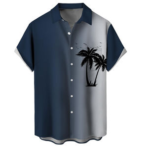 เสื้อชายหาดผู้ชาย เสื้อเชิ้ตผ้าอื่นๆ แบบใหม่ สไตล์ลำลอง สำหรับฤดูร้อน ผ้าถัก แห้งเร็ว สำหรับผู้ใหญ่ ลายพิมพ์ แขนสั้น - Product Image 1