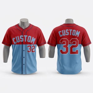 Maillot de baseball jaune personnalisé à manches courtes avec boutons sur le devant pour homme, respirant, en polyester, coupe classique, impression des numéros d'équipe - Product Image 5