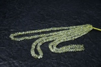 Perles en vrac de quartz citron naturel AAA, facettées en rondelles, pour la fabrication de bijoux, vente en gros, origine Inde