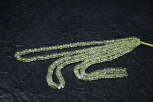 Cuentas Sueltas de Cuarzo Limón Natural AAA, Facetadas en Forma de Rondelle, para la Fabricación de Joyas, Venta al Por Mayor, Origen India - Product Image 3