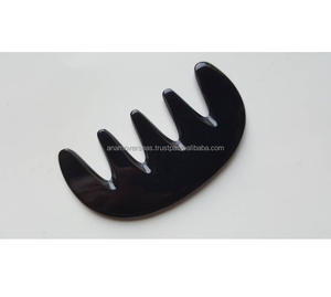 Peine para el Cabello de Cuerno de Búfalo Hecho a Mano de Lujo, Cuidado Natural - Product Image 1