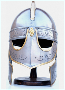 Casco Medieval de Centurión, Casco Vikingo de Acero, Casco de Armadura de Acero, Casco Vikingo de Metal, Casco Redondo de Centurión Tallado - Product Image 4