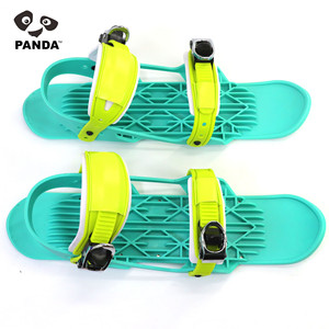 Mini-skis pour hommes débutants, écologiques, légers, double planche, ABS, fermeture à boucle, emballage en boîte, modèle - Product Image 6