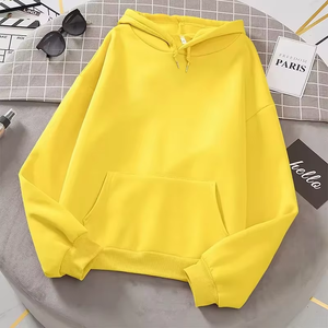 2026 <b>White</b> Hoodies Men Women Winter Long Sleeve Pullover Tops Casual Pocket Unisex Regular Fit Breathable 100% Cotton Sport Wear - Product Image 4