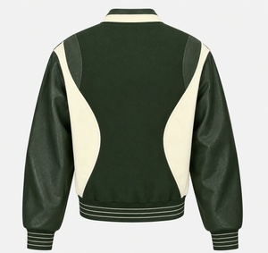 Chaqueta Varsity de Lana para Hombre, Estilo Bomber, con Logotipo Personalizado, Chaqueta de Béisbol Informal de Invierno, Abrigo Varsity con Bordado Personalizado - Product Image 4