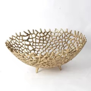 Juego de Fruteros de Lujo, Fruteros Dorados Hechos a Mano, Centro de Mesa Decorativo, Accesorios para Bodas, Decoración, Uso para Servir - Product Image 5