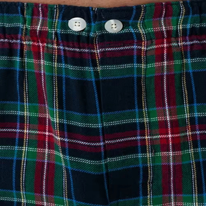 Ensemble de pyjama en flanelle 2 pièces pour homme, haut à manches longues à carreaux avec boutons et poche, pantalon à taille élastique, vêtements de nuit décontractés pour l'hiver - Product Image 6