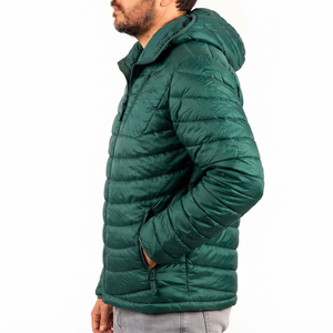 Veste matelassée à capuche pour homme, personnalisable, chaude, imperméable, pour l'hiver, vente en gros, OEM, ODM - Product Image 2