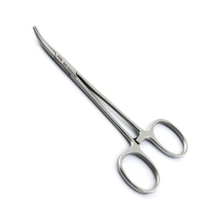 Hemostatic mosquito forceps curved 11.5 cm surgical stainless steel instrument designed for precise <b>clamping</b> - Product Image 6