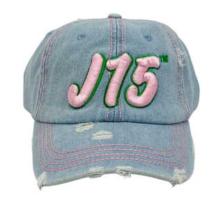 J15 <b>Light</b> Denim <b>Hat</b> Custom Logo Embroidered Cotton Baseball Cap Unisex Washed Denim Cap Adjustable Casual Streetwear <b>Hat</b> Blue - Product Image 1