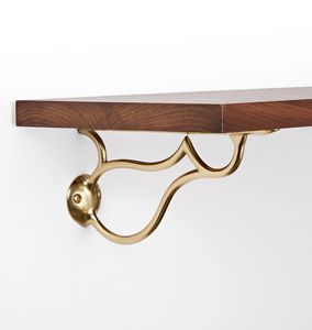 Support d'angle décoratif triangulaire en laiton fait main vintage pour étagère murale robuste – Idéal pour la décoration de la maison et des hôtels - Product Image 6